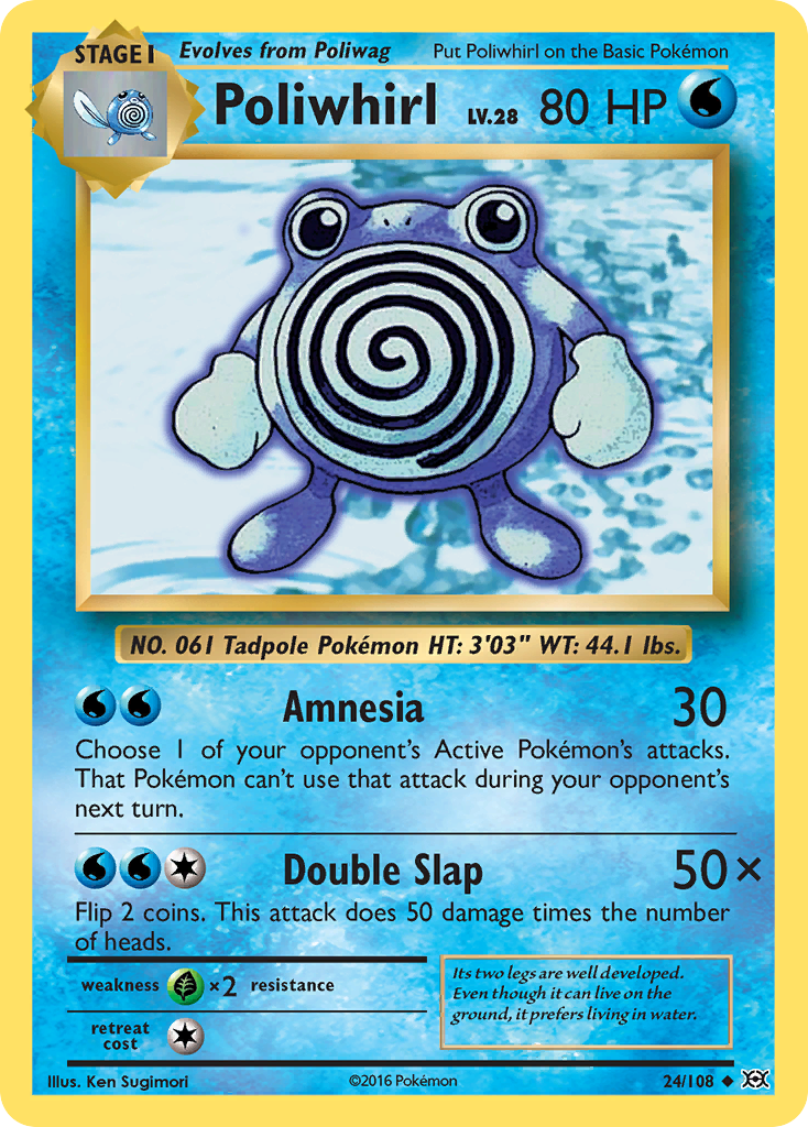 Poliwhirl (24/108) [XY: Evolutions] | Arkham Games and Comics