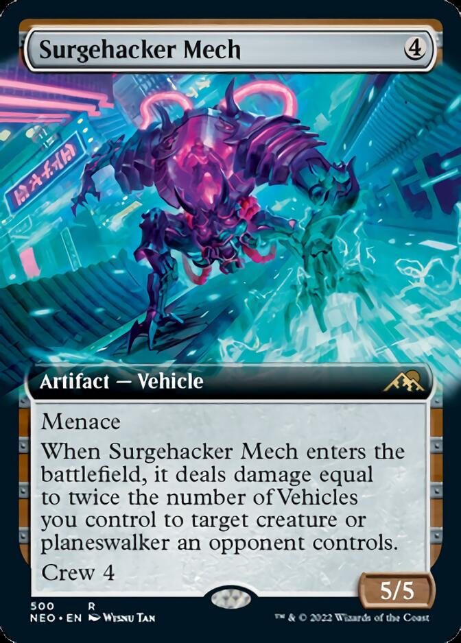 Surgehacker Mech (Extended) [Kamigawa: Neon Dynasty] | Arkham Games and Comics