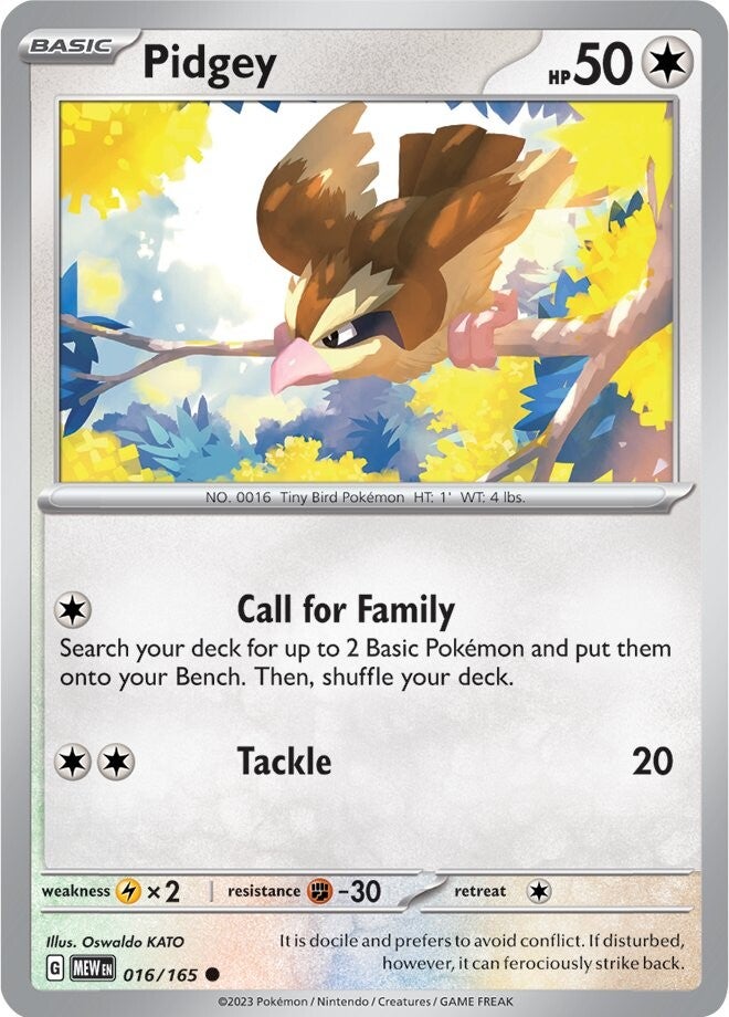 Pidgey (016/165) [Scarlet & Violet: 151] | Arkham Games and Comics