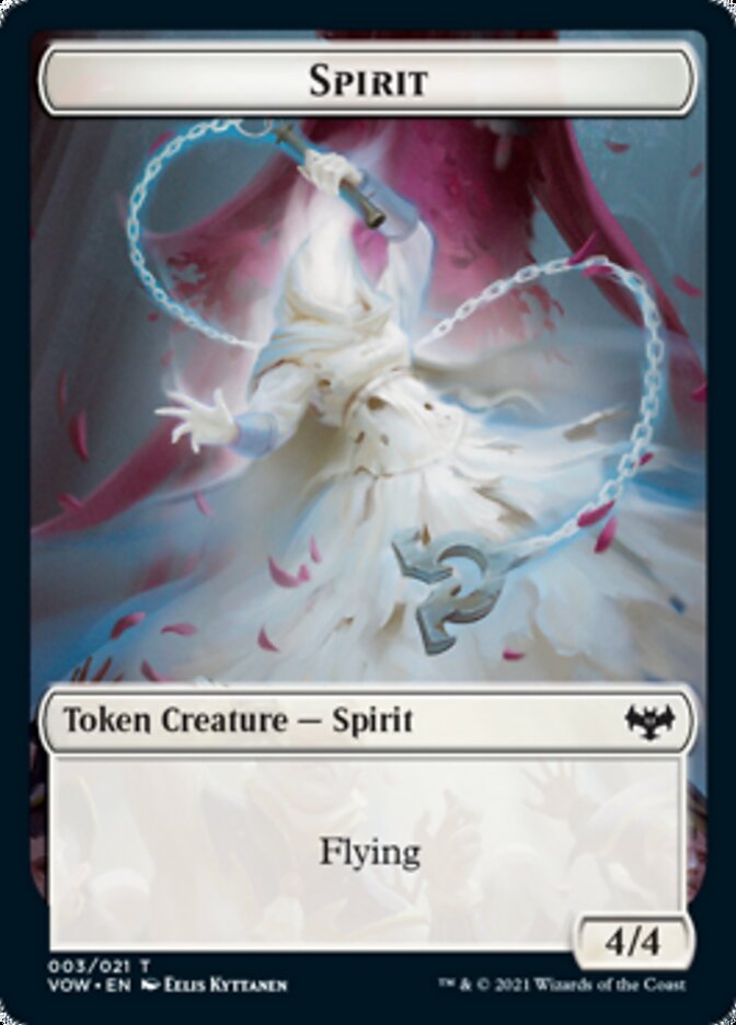 Insect // Spirit (003) Double-sided Token [Innistrad: Crimson Vow Tokens] | Arkham Games and Comics