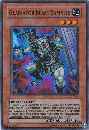 Gladiator Beast Samnite [TU01-EN004] Super Rare | Arkham Games and Comics