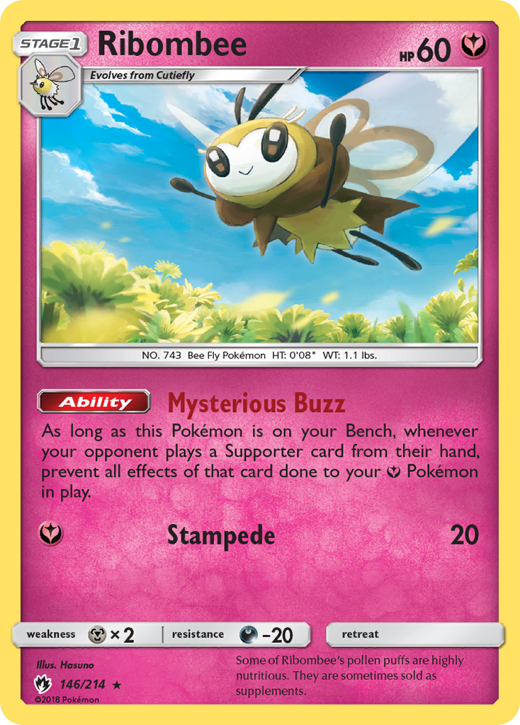 Ribombee (146/214) [Sun & Moon: Lost Thunder] | Arkham Games and Comics