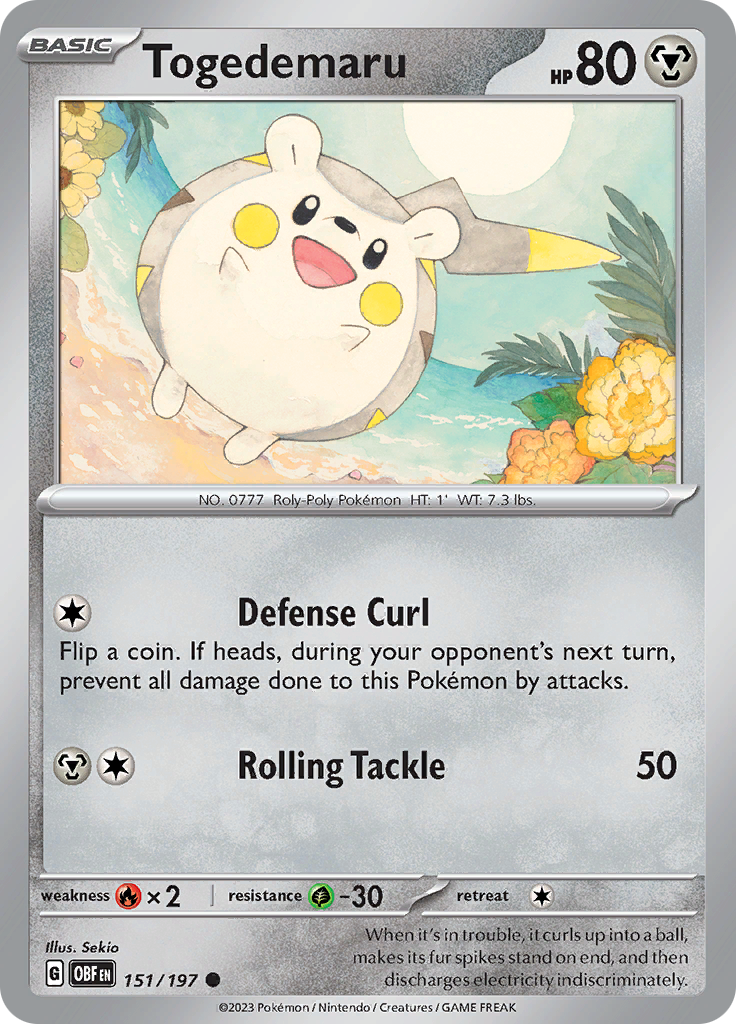 Togedemaru (151/197) [Scarlet & Violet: Obsidian Flames] | Arkham Games and Comics