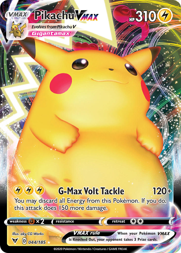 Pikachu VMAX (044/185) [Sword & Shield: Vivid Voltage] | Arkham Games and Comics