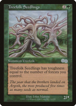 Treefolk Seedlings [Urza's Saga] | Arkham Games and Comics