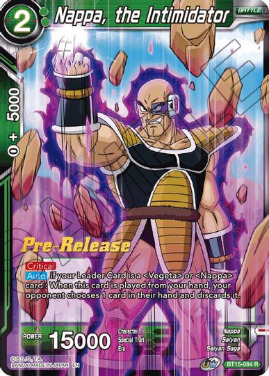 Nappa, the Intimidator (BT15-084) [Saiyan Showdown Prerelease Promos] | Arkham Games and Comics