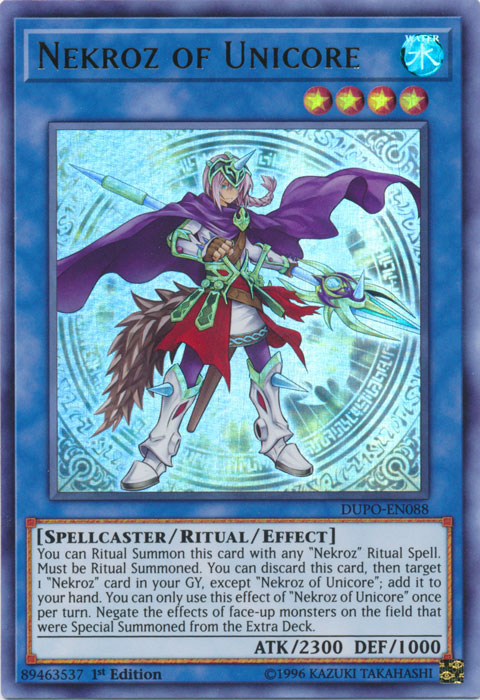Nekroz of Unicore [DUPO-EN088] Ultra Rare | Arkham Games and Comics