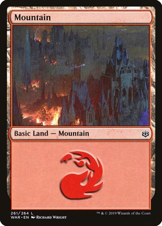 Mountain (261) [War of the Spark] | Arkham Games and Comics