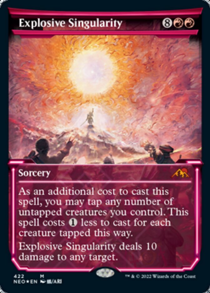 Explosive Singularity (Showcase) (Foil Etched) [Kamigawa: Neon Dynasty] | Arkham Games and Comics