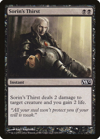 Sorin's Thirst [Magic 2012] | Arkham Games and Comics