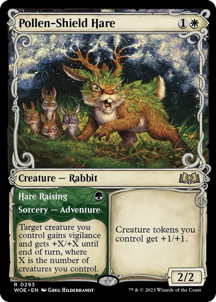 Pollen-Shield Hare // Hare Raising (Showcase) [Wilds of Eldraine] | Arkham Games and Comics