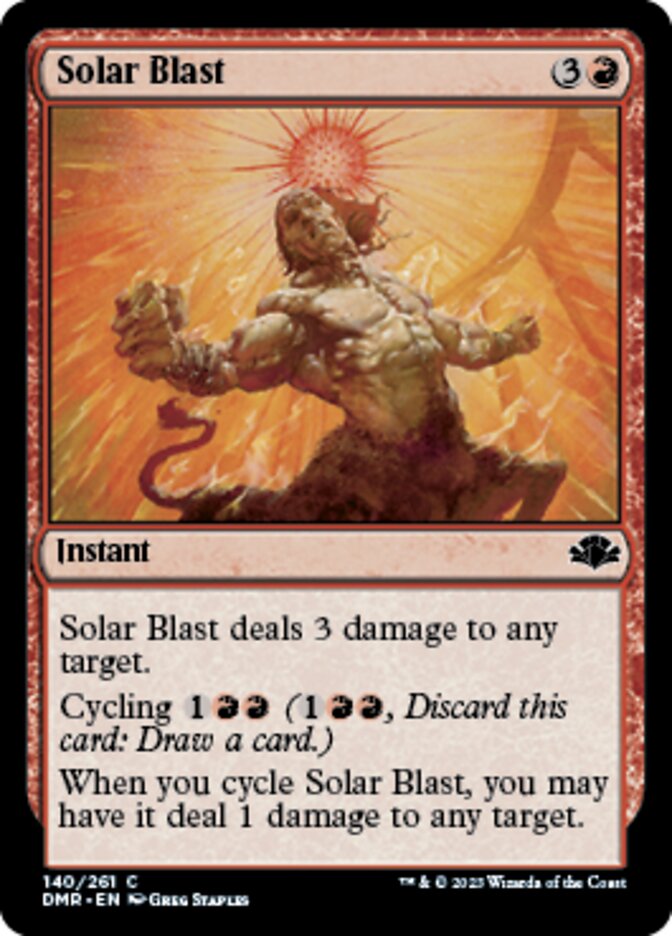 Solar Blast [Dominaria Remastered] | Arkham Games and Comics