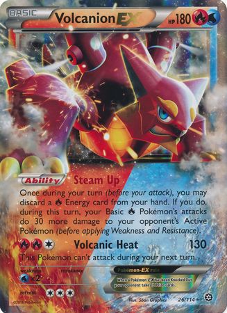 Volcanion EX (26/114) (Jumbo Card) [XY: Steam Siege] | Arkham Games and Comics