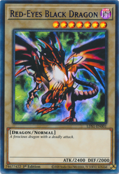 Red-Eyes Black Dragon (Blue) [LDS1-EN001] Ultra Rare | Arkham Games and Comics