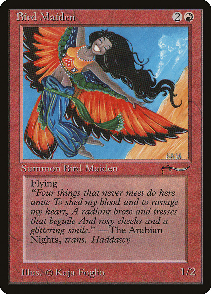 Bird Maiden (Light Mana Cost) [Arabian Nights] | Arkham Games and Comics