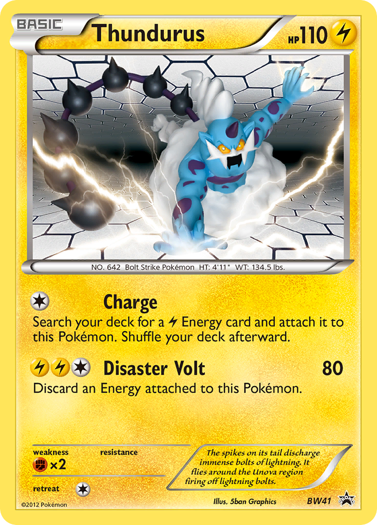 Thundurus (BW41) [Black & White: Black Star Promos] | Arkham Games and Comics