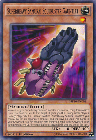 Superheavy Samurai Soulbuster Gauntlet [MP16-EN008] Common | Arkham Games and Comics