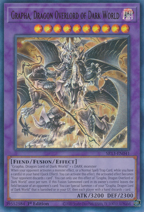 Grapha, Dragon Overlord of Dark World [SR13-EN041] Ultra Rare | Arkham Games and Comics