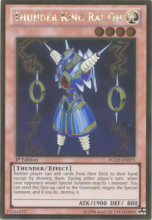 Thunder King Rai-Oh [PGLD-EN075] Gold Rare | Arkham Games and Comics