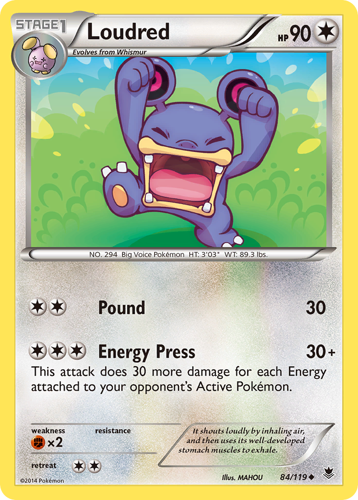 Loudred (84/119) [XY: Phantom Forces] | Arkham Games and Comics