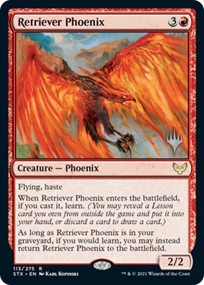 Retriever Phoenix (Promo Pack) [Strixhaven: School of Mages Promos] | Arkham Games and Comics