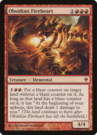 Obsidian Fireheart [Zendikar] | Arkham Games and Comics