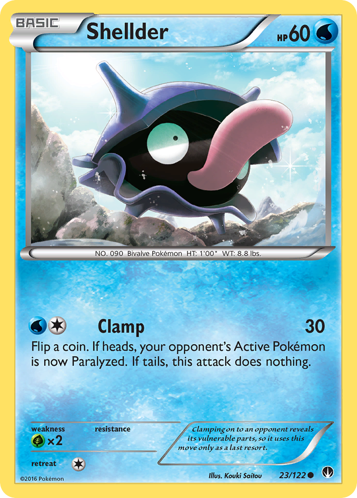 Shellder (23/122) [XY: BREAKpoint] | Arkham Games and Comics