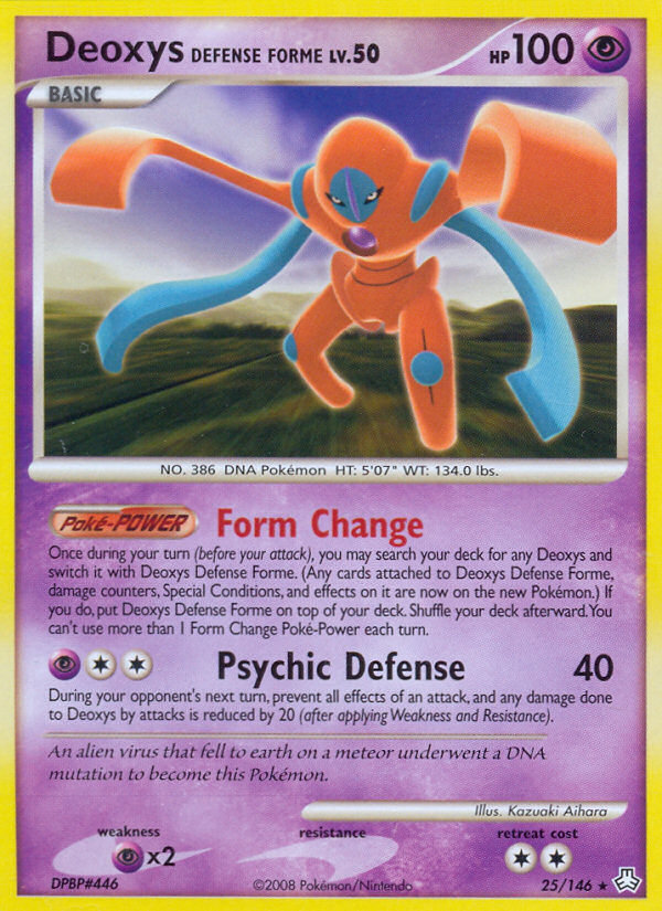 Deoxys Defense Forme (25/146) [Diamond & Pearl: Legends Awakened] | Arkham Games and Comics