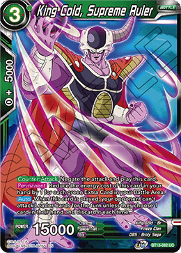 King Cold, Supreme Ruler (Uncommon) [BT13-082] | Arkham Games and Comics
