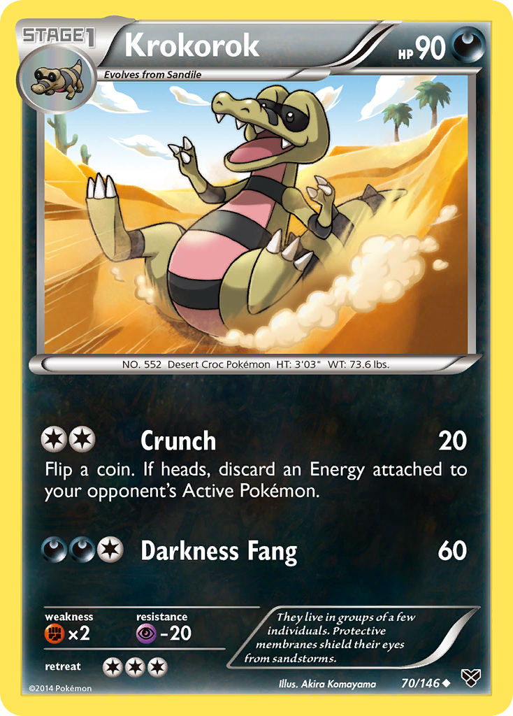 Krokorok (70/146) [XY: Base Set] | Arkham Games and Comics