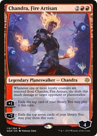 Chandra, Fire Artisan [Promo Pack: Throne of Eldraine] | Arkham Games and Comics