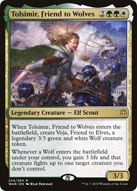 Tolsimir, Friend to Wolves [Promo Pack: Throne of Eldraine] | Arkham Games and Comics