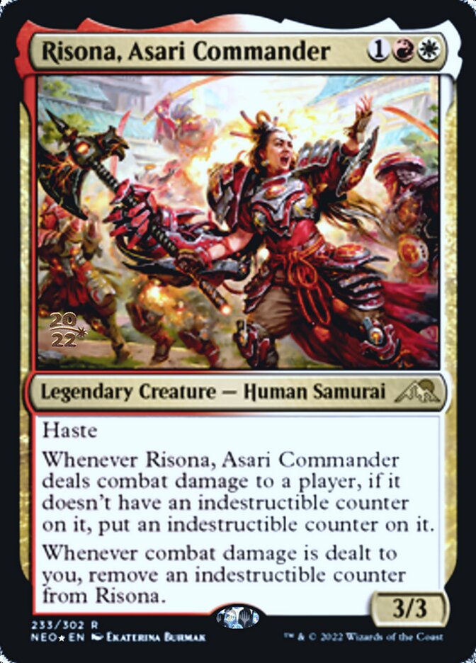 Risona, Asari Commander [Kamigawa: Neon Dynasty Prerelease Promos] | Arkham Games and Comics