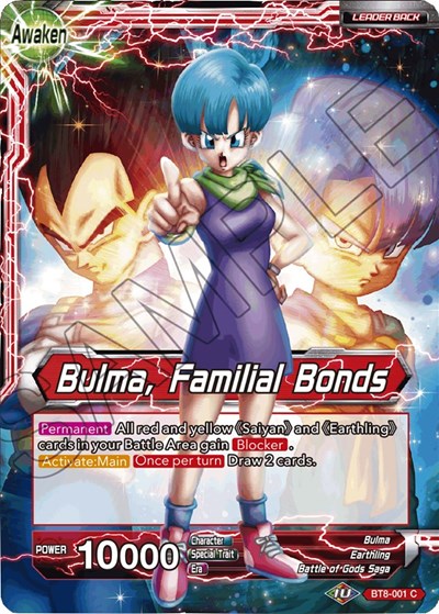 Bulma // Bulma, Familial Bonds [BT8-001] | Arkham Games and Comics