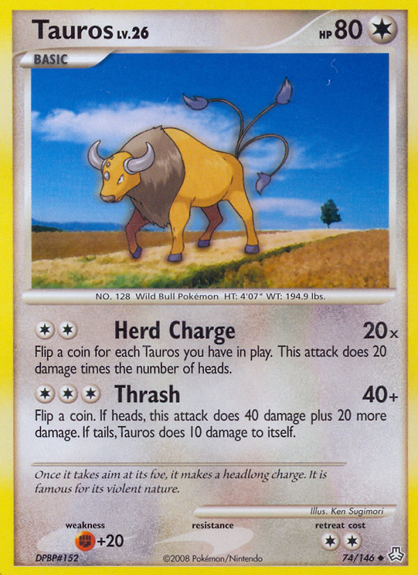 Tauros (74/146) [Diamond & Pearl: Legends Awakened] | Arkham Games and Comics