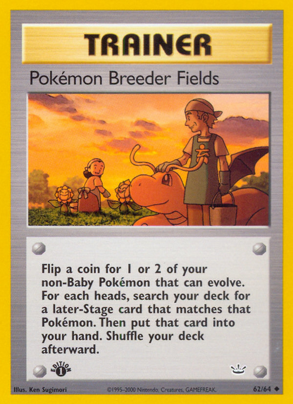 Pokemon Breeder Fields (62/64) [Neo Revelation 1st Edition] | Arkham Games and Comics