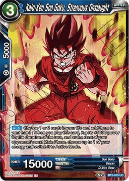 Kaio-Ken Son Goku, Strenuous Onslaught [BT8-025] | Arkham Games and Comics