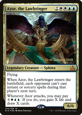 Azor, the Lawbringer [Rivals of Ixalan Promos] | Arkham Games and Comics