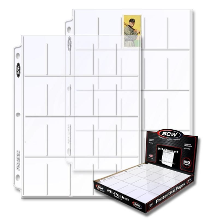 Pro 20-Pocket Tobacco Page (100 CT. Box) | Arkham Games and Comics