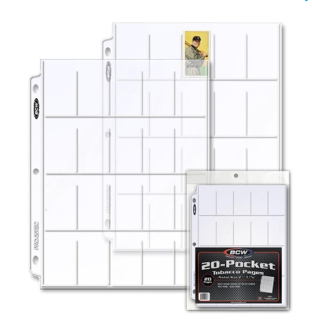 Pro 20-Pocket Tobacco Page (20 CT. Pack) | Arkham Games and Comics