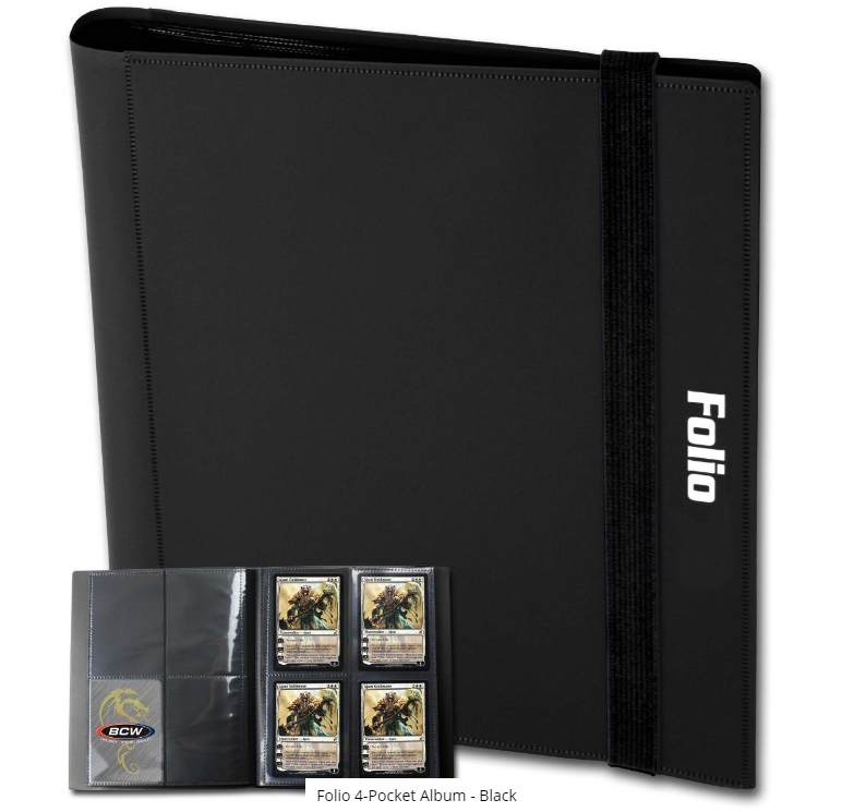 Folio 4-Pocket Album - Black | Arkham Games and Comics