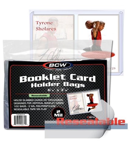 Resealable Bag for Vertical Booklet Card in Holder | Arkham Games and Comics