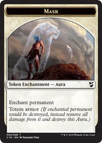 Mask // Soldier Double-sided Token [Commander 2018 Tokens] | Arkham Games and Comics