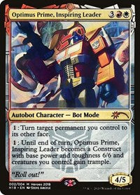 Optimus Prime, Inspiring Leader [Unique and Miscellaneous Promos] | Arkham Games and Comics