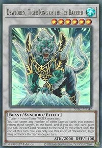 Dewloren, Tiger King of the Ice Barrier [SDFC-EN042] Ultra Rare | Arkham Games and Comics