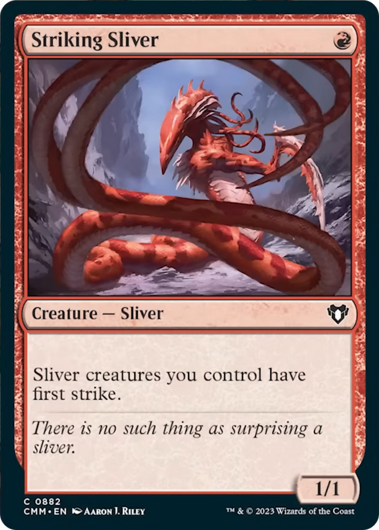 Striking Sliver [Commander Masters] | Arkham Games and Comics