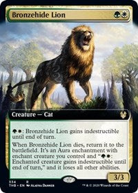 Bronzehide Lion (Extended Art) [Theros Beyond Death] | Arkham Games and Comics