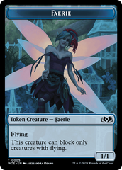 Faerie // Food (0013) Double-Sided Token [Wilds of Eldraine Tokens] | Arkham Games and Comics