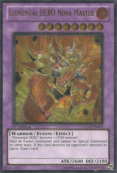 Elemental Hero Nova Master [GENF-EN093] Ultimate Rare | Arkham Games and Comics