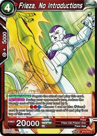 Frieza, No Introductions (Universal Onslaught) [BT9-003] | Arkham Games and Comics